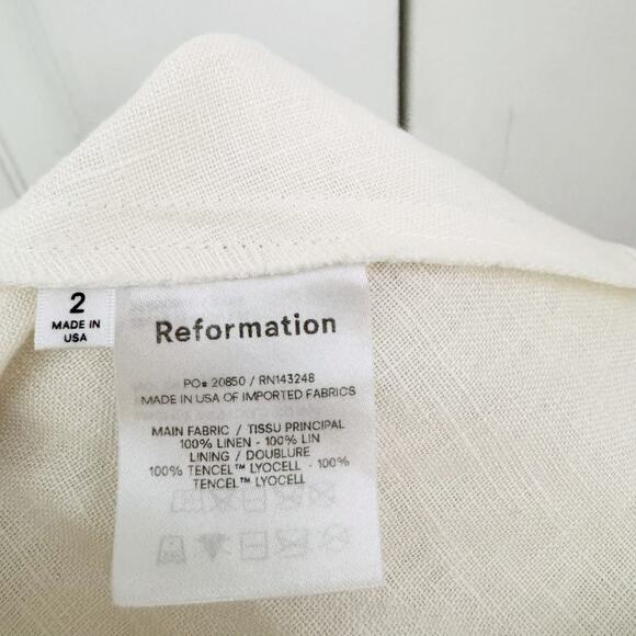 Reformation Yucca Linen Skirt (Size 2) - Picture 6 of 7